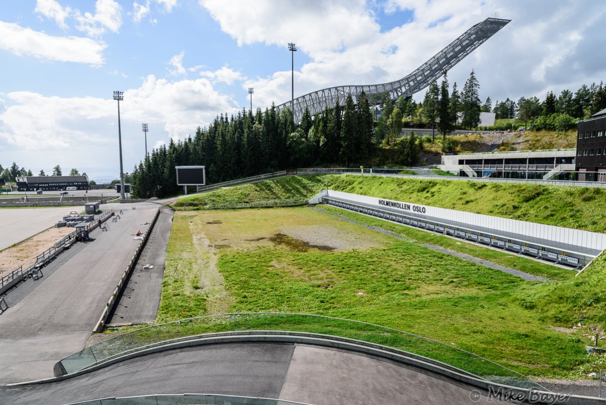 Oslo - am Biathlon Schießstand
