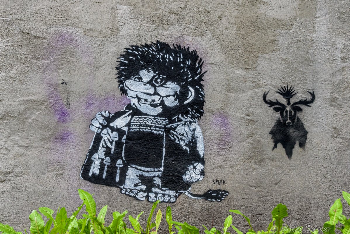 eins der unzähligen Graffiti in Bergen